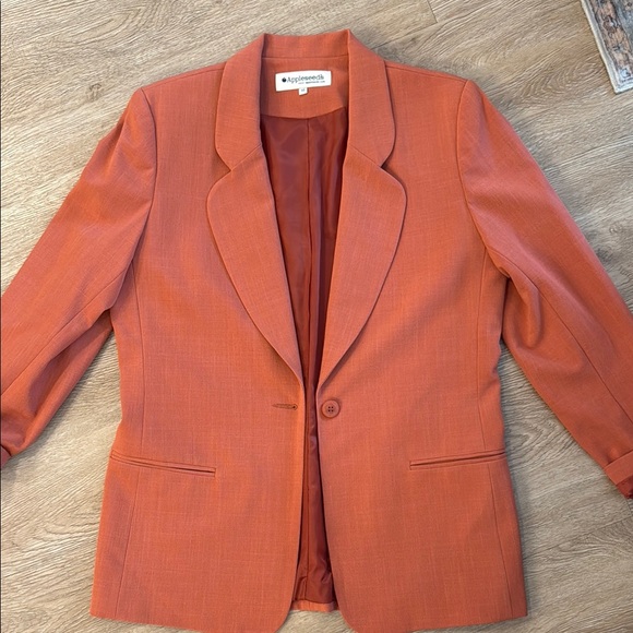 LIKE NEW Burnt Orange Blazer - Picture 3 of 5